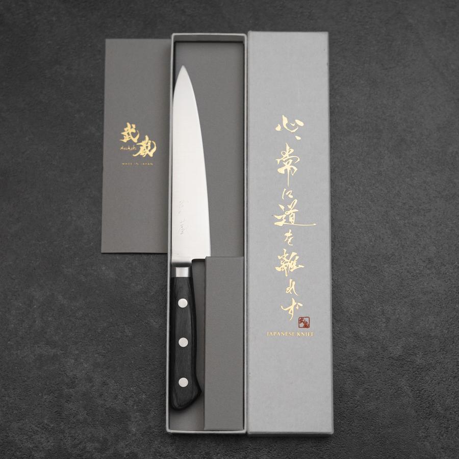 Petty Molybdène Poli Manche Occidental Pourpre 150mm-[Musashi]-[Couteaux de cuisine japonais]