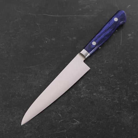 Petty Molybdenum Poli Manche Occidental Bleu 120mm-[Musashi]-[Couteaux de cuisine japonais]
