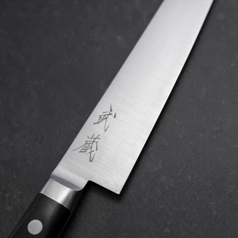 Petty Molybdenum Poli Manche Occidental Noir 150mm-[Musashi]-[Couteaux de cuisine japonais]