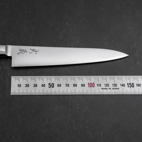 Petty Molybdenum Poli Manche Occidental Noir 150mm-[Musashi]-[Couteaux de cuisine japonais]