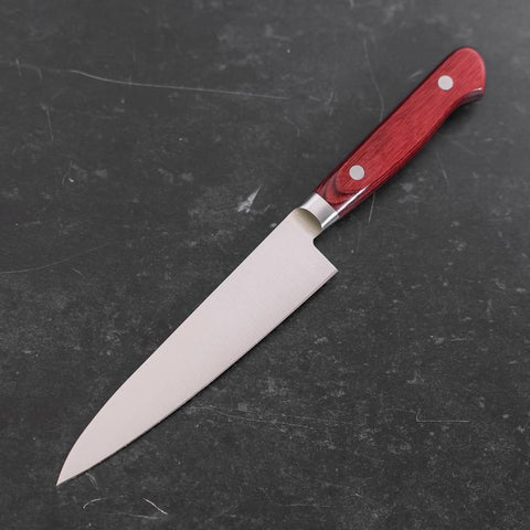 Petty Molybdenum Poli Manche Occidental Rouge 120mm-[Musashi]-[Couteaux de cuisine japonais]