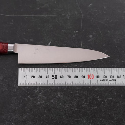 Petty Molybdenum Poli Manche Occidental Rouge 120mm-[Musashi]-[Couteaux de cuisine japonais]