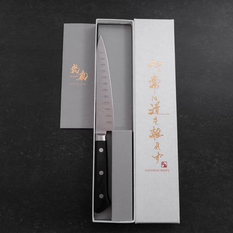Petty Molybdenum Polished Dimples Western Black Handle 150mm (5.9”)