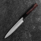 Petty Revêtement Inox White Steel #2 Poli Manche en Buffle et Ébène 170mm-[Musashi]-[Couteaux de cuisine japonais]