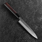 Petty Revêtement Inox White Steel #2 Poli Manche en Buffle et Ébène 170mm-[Musashi]-[Couteaux de cuisine japonais]
