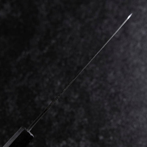 Petty Revêtement inox Blue Steel #2 Kurouchi Manche Urushi Pourpre 150mm-[Musashi]-[Couteaux de cuisine japonais]