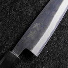 Petty Revêtement inox Blue Steel #2 Kurouchi Manche Urushi Vert 150mm-[Musashi]-[Couteaux de cuisine japonais]