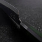Petty Revêtement inox Blue Steel #2 Kurouchi Manche Urushi Vert 150mm-[Musashi]-[Couteaux de cuisine japonais]