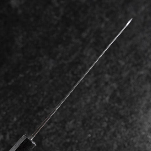 Petty Revêtement inox Blue Steel #2 Kurouchi Manche Urushi Vert 150mm-[Musashi]-[Couteaux de cuisine japonais]