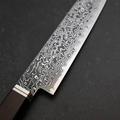 Petty SG-2 Black Damascus Western Ebony Handle 155mm (6.1”)-[Musashi]-[Couteaux de cuisine japonais]