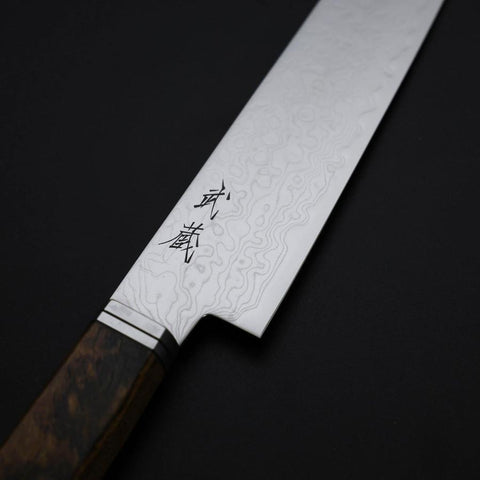 Petty SG-2 Damas Manche Occidental en Ébène Doré 155mm-[Musashi]-[Couteaux de cuisine japonais]