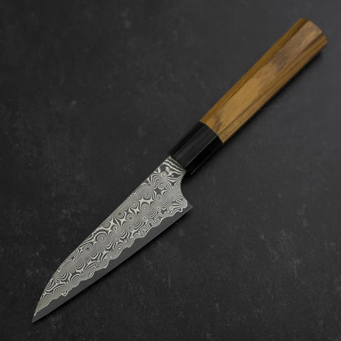 Petty SG-2 Damas Manche en Buffle et Bois de Teck 120mm-[Musashi]-[Couteaux de cuisine japonais]