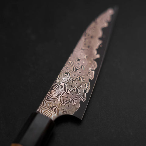 Petty SG-2 Damas Manche en Buffle et Bois de Teck 120mm-[Musashi]-[Couteaux de cuisine japonais]
