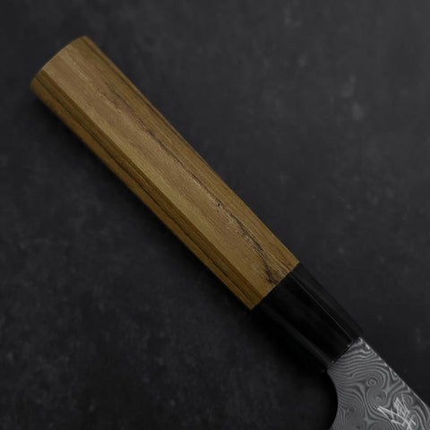 Petty SG-2 Damas Manche en Buffle et Bois de Teck 120mm-[Musashi]-[Couteaux de cuisine japonais]