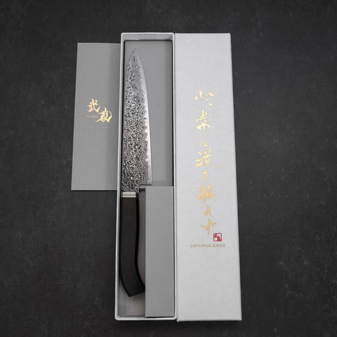 Petty SG-2 Damas Manche en Buffle et Châtaignier 150mm-[Musashi]-[Couteaux de cuisine japonais]