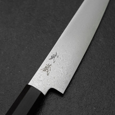 Petty SG-2 Nickel Damas Manche en Ébène 150mm-[Musashi]-[Couteaux de cuisine japonais]