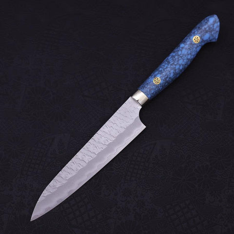 Petty SG-2 Tsuchime Manche Occidental en Turquoise Bleu 150mm-[Musashi]-[Couteaux de cuisine japonais]