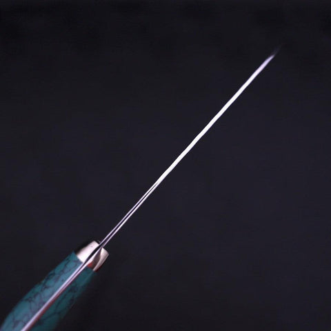 Petty SG-2 Tsuchime Manche en Turquoise Vert 150mm-[Musashi]-[Couteaux de cuisine japonais]