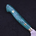 Petty SG-2 Tsuchime Manche en Turquoise Vert 150mm-[Musashi]-[Couteaux de cuisine japonais]