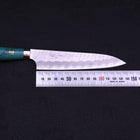 Petty SG-2 Tsuchime Manche en Turquoise Vert 150mm-[Musashi]-[Couteaux de cuisine japonais]