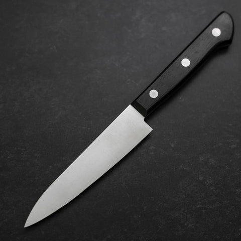 Petty SK Steel Poli Manche Marron Occidental en Bois de Rose 120mm-[Musashi]-[Couteaux de cuisine japonais]
