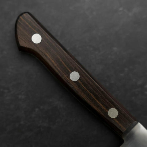 Petty SK Steel Poli Manche Marron Occidental en Bois de Rose 120mm-[Musashi]-[Couteaux de cuisine japonais]