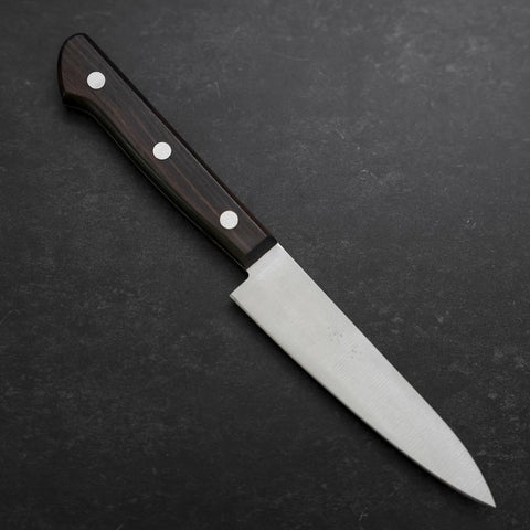 Petty SK Steel Poli Manche Marron Occidental en Bois de Rose 120mm-[Musashi]-[Couteaux de cuisine japonais]