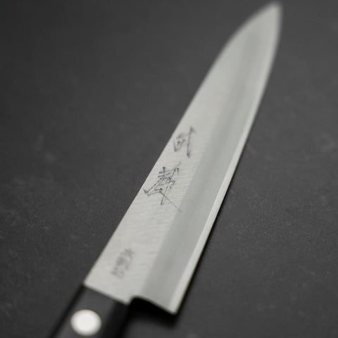 Petty SK Steel Poli Manche Occidental Noir 150mm-[Musashi]-[Couteaux de cuisine japonais]