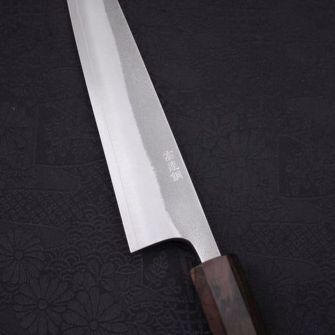 Petty SKD11 Nashiji Ebony Handle 150mm-[Musashi]-[Japanese-Kitchen-Knives]
