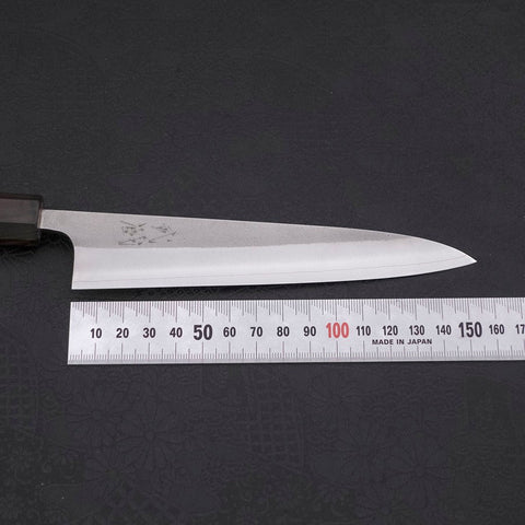 Petty SKD11 Nashiji Ebony Handle 150mm-[Musashi]-[Japanese-Kitchen-Knives]