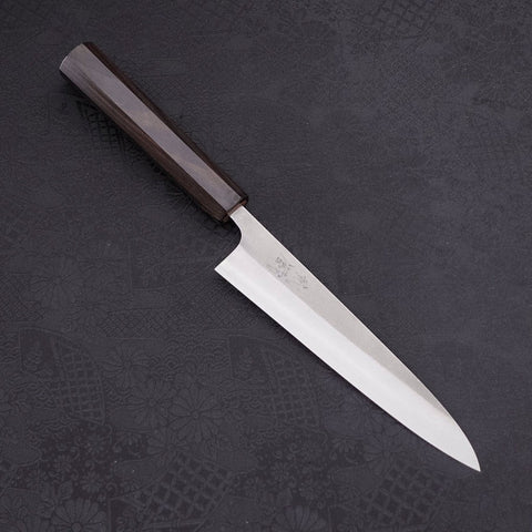 Petty SKD11 Nashiji Ebony Handle 150mm-[Musashi]-[Japanese-Kitchen-Knives]