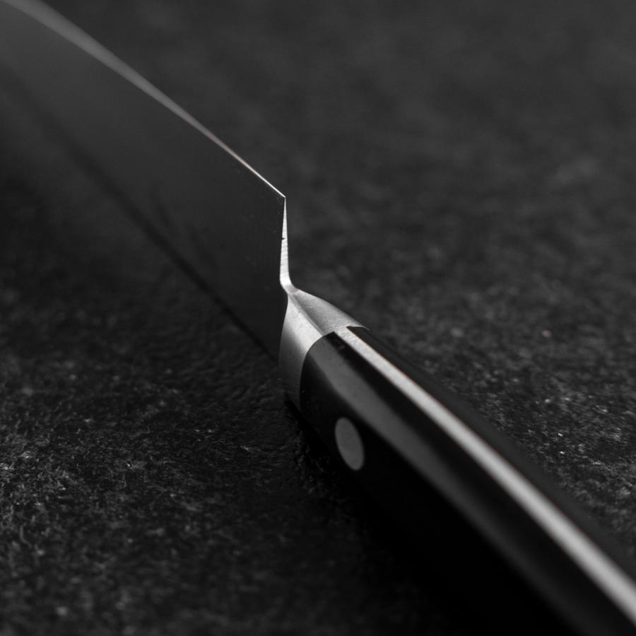 Petty SKD12 Poli Manche Occidental Noir 120mm-[Musashi]-[Couteaux de cuisine japonais]