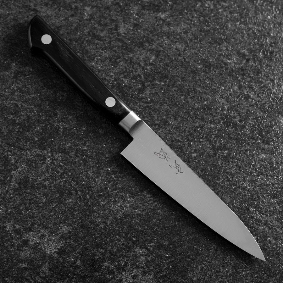 Petty SKD12 Poli Manche Occidental Noir 120mm-[Musashi]-[Couteaux de cuisine japonais]