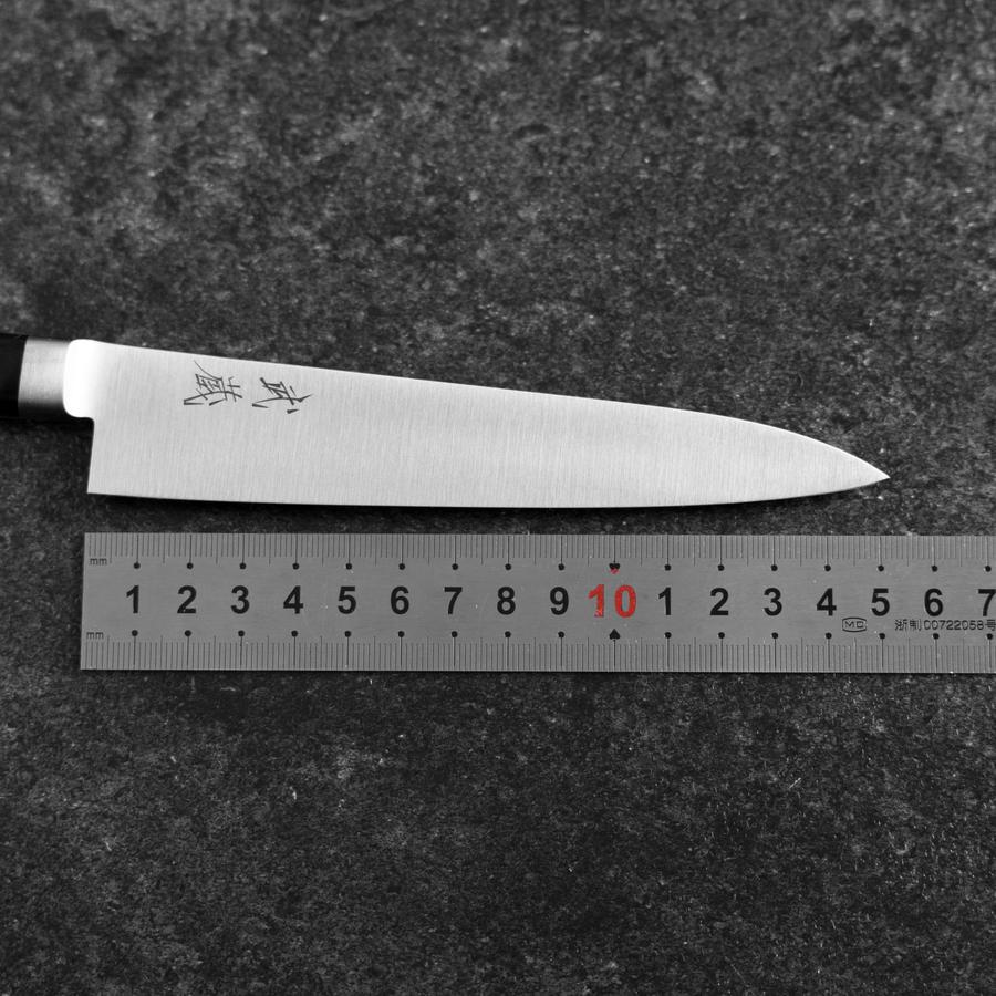 Petty SKD12 Poli Manche Occidental Noir 150mm-[Musashi]-[Couteaux de cuisine japonais]