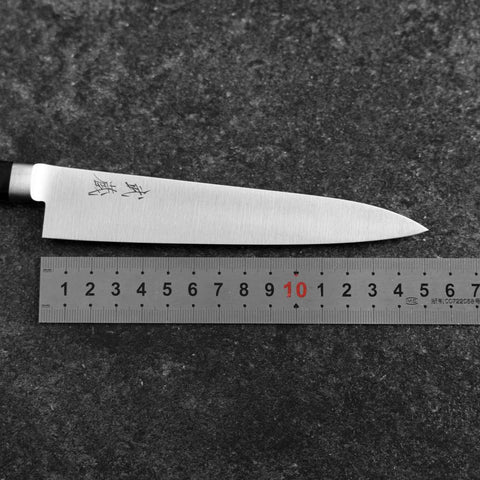 Petty SKD12 Polished Western Black Handle 150mm (5.9”)-[Musashi]-[Japanese-Kitchen-Knives]