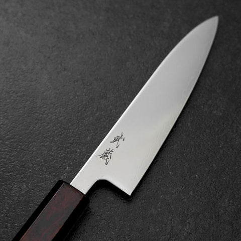 Petty SLD Miroir Manche Urushi Rouge 130mm-[Musashi]-[Couteaux de cuisine japonais]