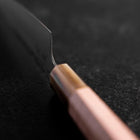 Petty SLD Miroir Manche en Buffle et Érable Rose 130mm-[Musashi]-[Couteaux de cuisine japonais]
