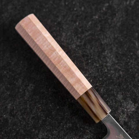 Petty SLD Miroir Manche en Buffle et Érable Rose 130mm-[Musashi]-[Couteaux de cuisine japonais]