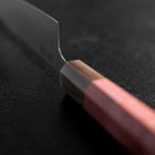 Petty SLD Miroir Manche en Buffle et Érable Rose foncé 130mm-[Musashi]-[Couteaux de cuisine japonais]