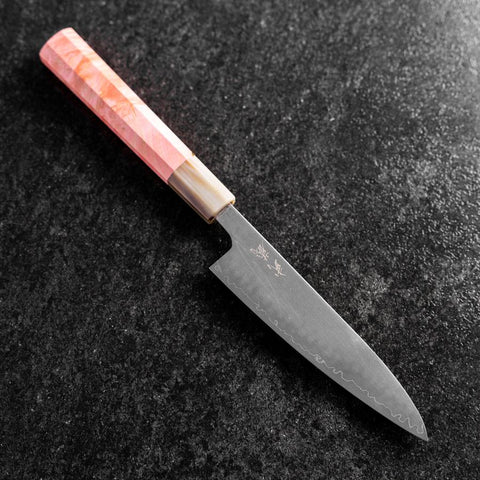 Petty SLD Miroir Manche en Buffle et Érable Rose foncé 130mm-[Musashi]-[Couteaux de cuisine japonais]
