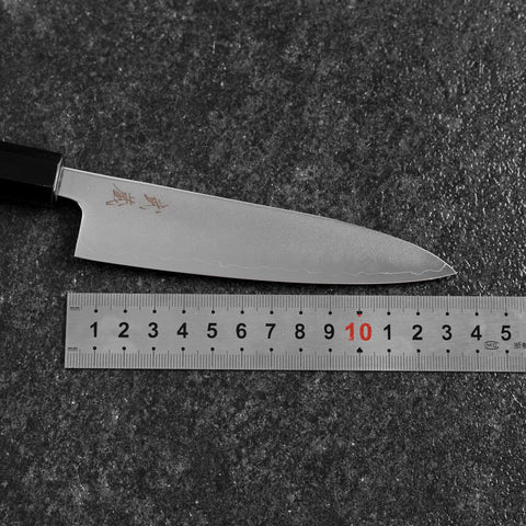 Petty SLD Miroir Manche en Buffle et Noyer 130mm-[Musashi]-[Couteaux de cuisine japonais]