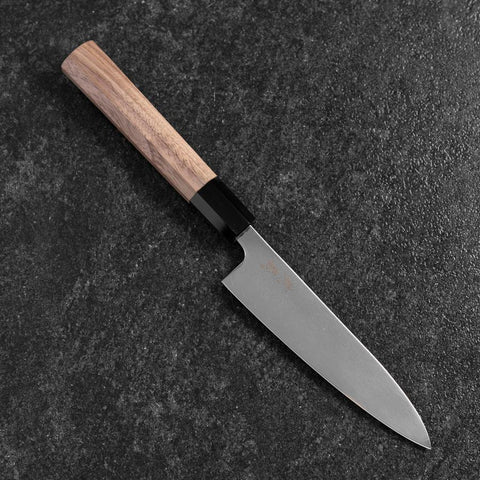 Petty SLD Miroir Manche en Buffle et Noyer 130mm-[Musashi]-[Couteaux de cuisine japonais]