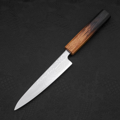 Petty SLD Nickel en Vagues Damas Manche Yaki Urushi 135mm-[Musashi]-[Couteaux de cuisine japonais]