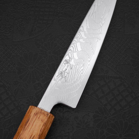 Petty SLD Nickel en Vagues Damas Manche Yaki Urushi 135mm-[Musashi]-[Couteaux de cuisine japonais]