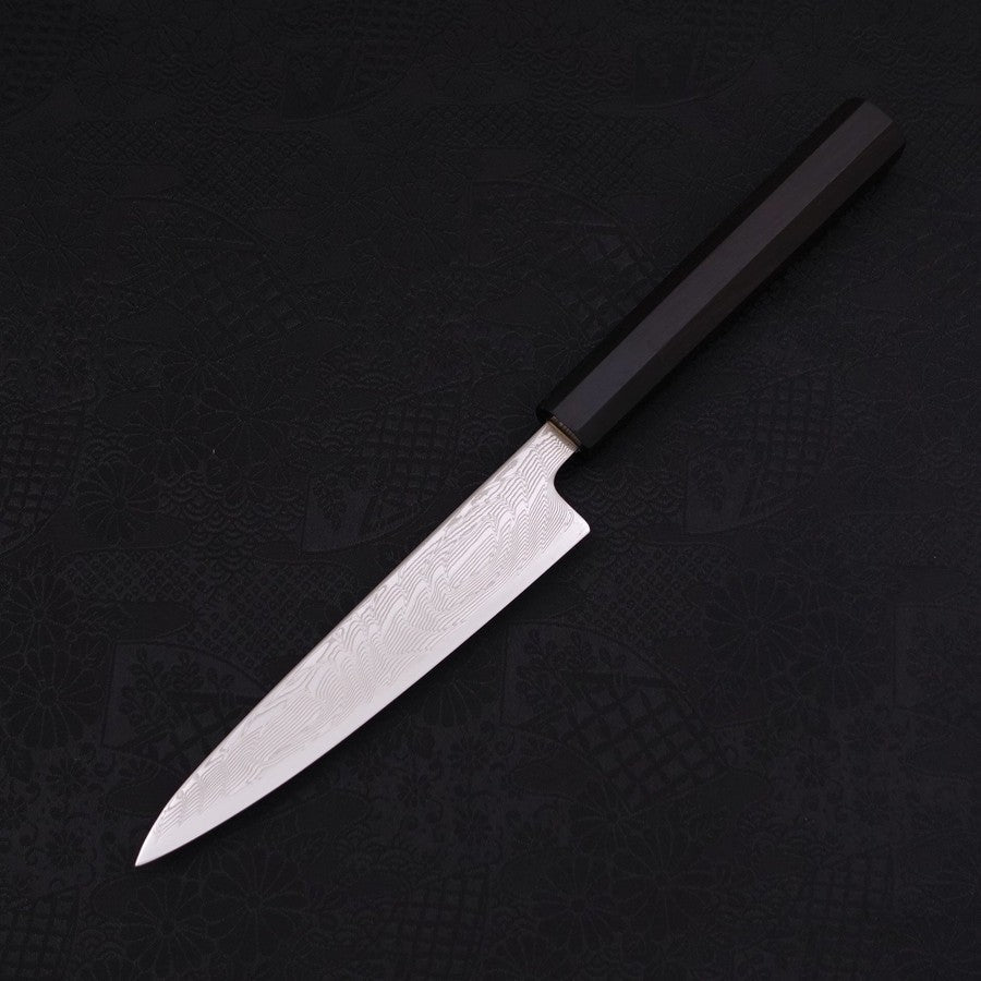 Petty SLD Nickel en Vagues Damas Manche en Buffle et Ébène 135mm-[Musashi]-[Couteaux de cuisine japonais]