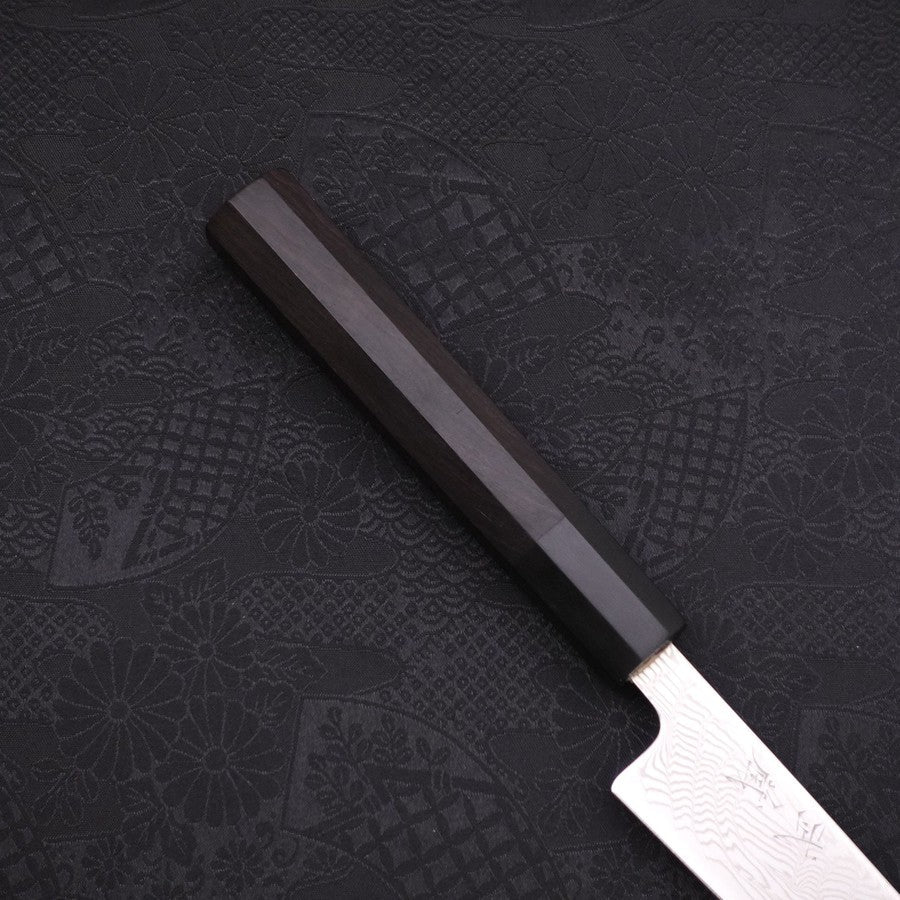 Petty SLD Nickel en Vagues Damas Manche en Buffle et Ébène 135mm-[Musashi]-[Couteaux de cuisine japonais]