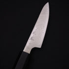 Petty SLD Nickel en Vagues Damas Manche en Buffle et Ébène 90mm-[Musashi]-[Couteaux de cuisine japonais]