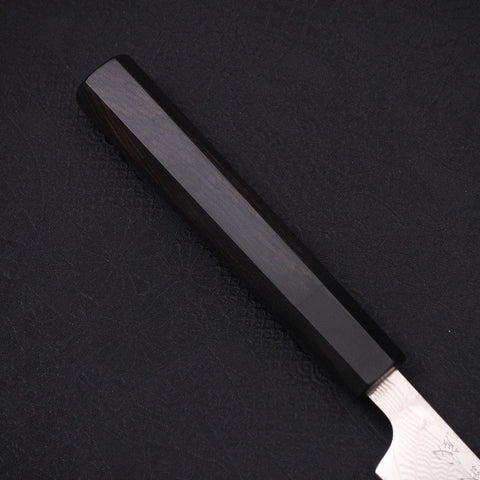 Petty SLD Nickel en Vagues Damas Manche en Buffle et Ébène 90mm-[Musashi]-[Couteaux de cuisine japonais]
