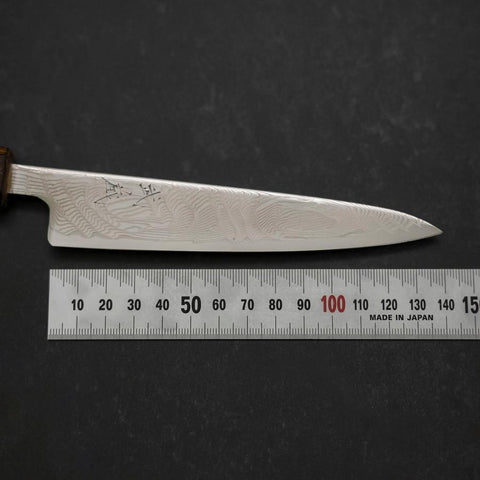 Petty SLD Wave Nickel Damas Manche Sumi Urushi 135mm-[Musashi]-[Couteaux de cuisine japonais]