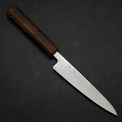 Petty SLD Wave Nickel Damas Manche Sumi Urushi 135mm-[Musashi]-[Couteaux de cuisine japonais]